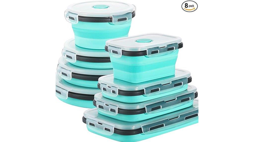 eight foldable storage sets
