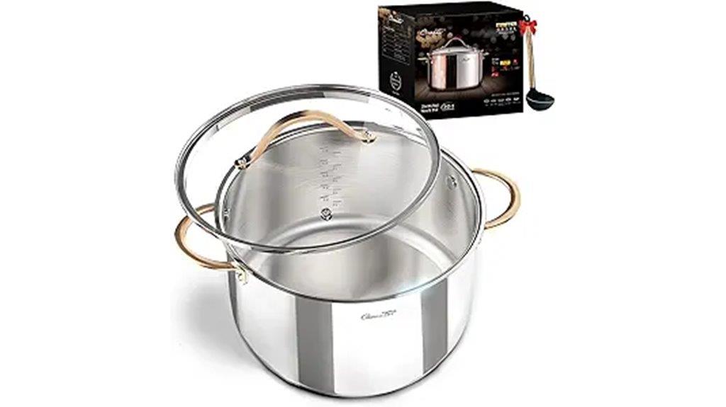 eight quart stainless steel pot