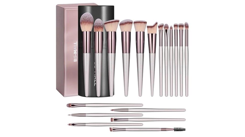 eighteen piece makeup brush