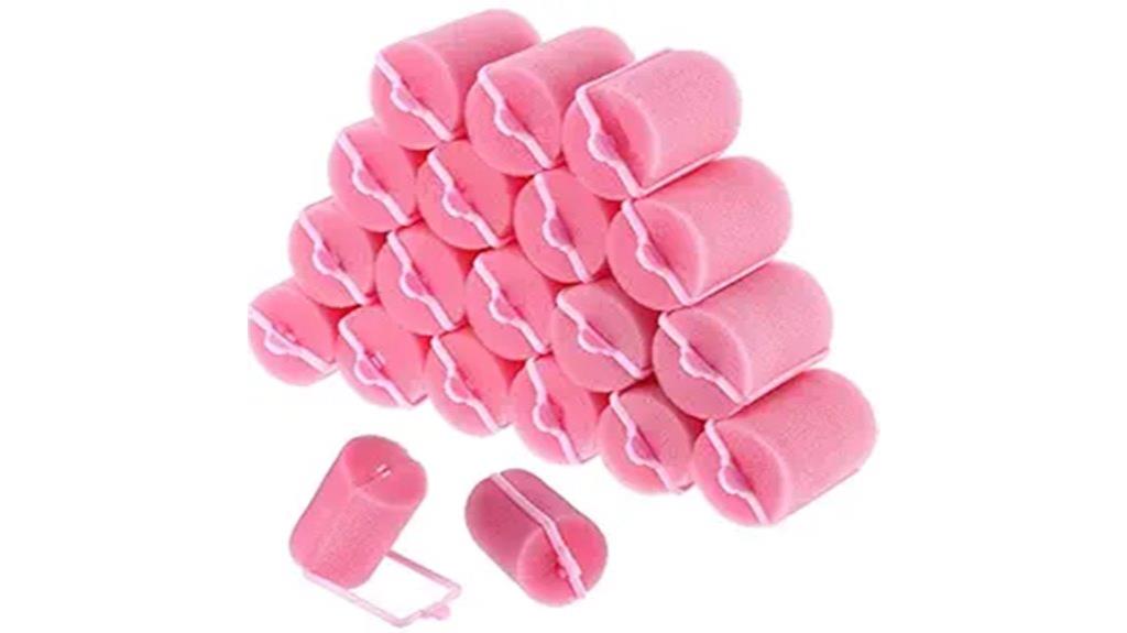 eighteen sponge hair rollers