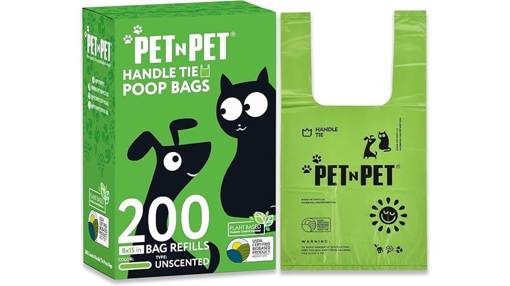 extra thick plant based poop bags
