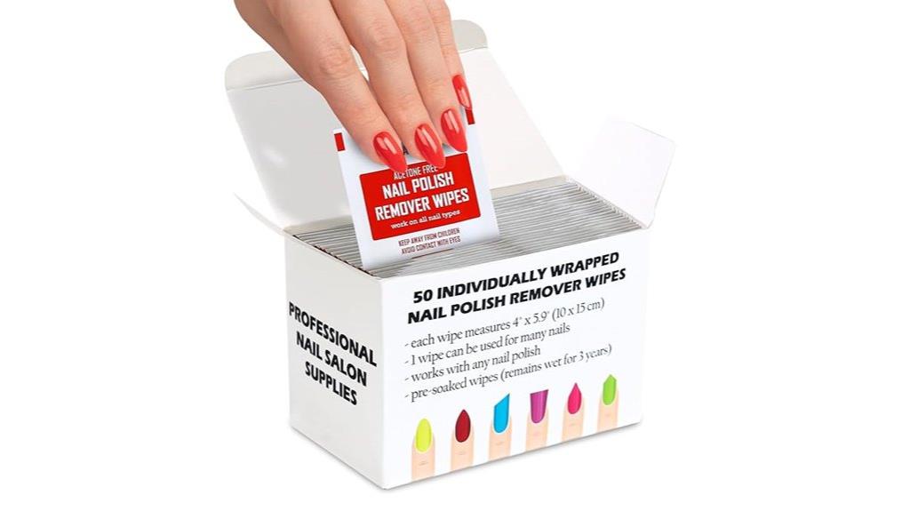 fifty nail polish remover pads