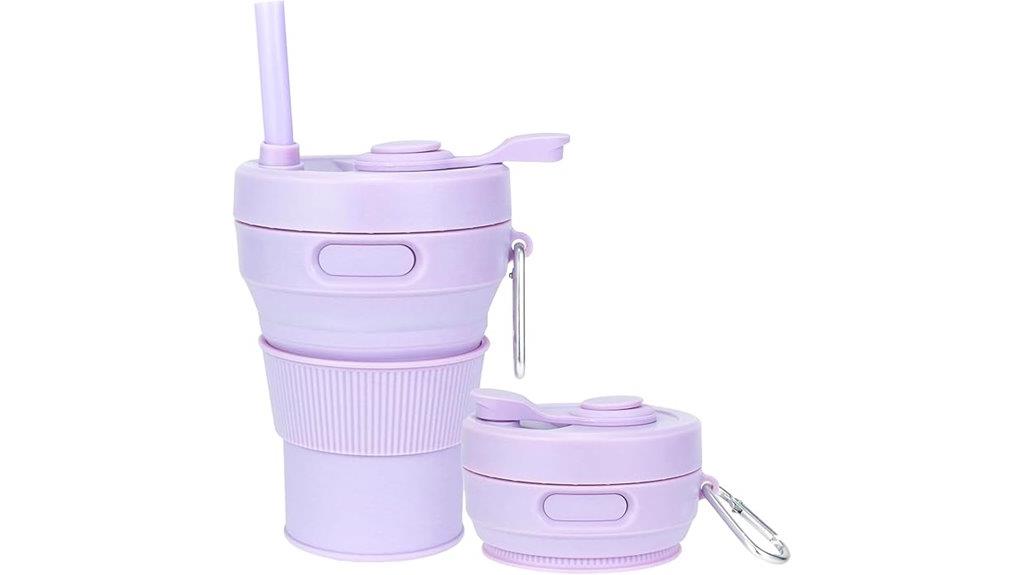 flexible silicone travel mug