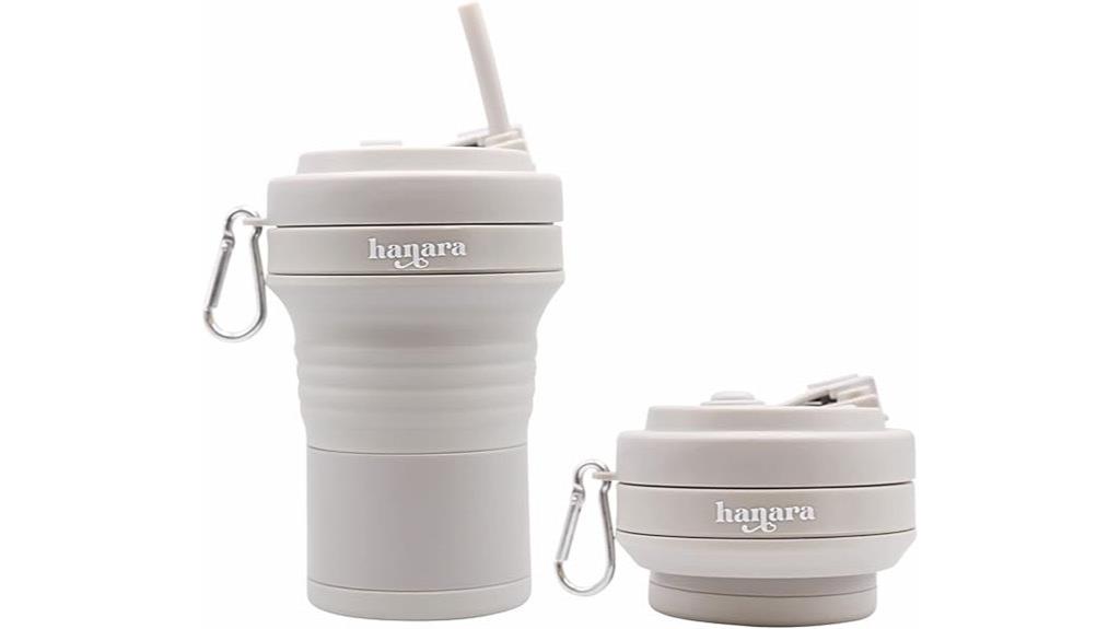 foldable 18oz travel mug
