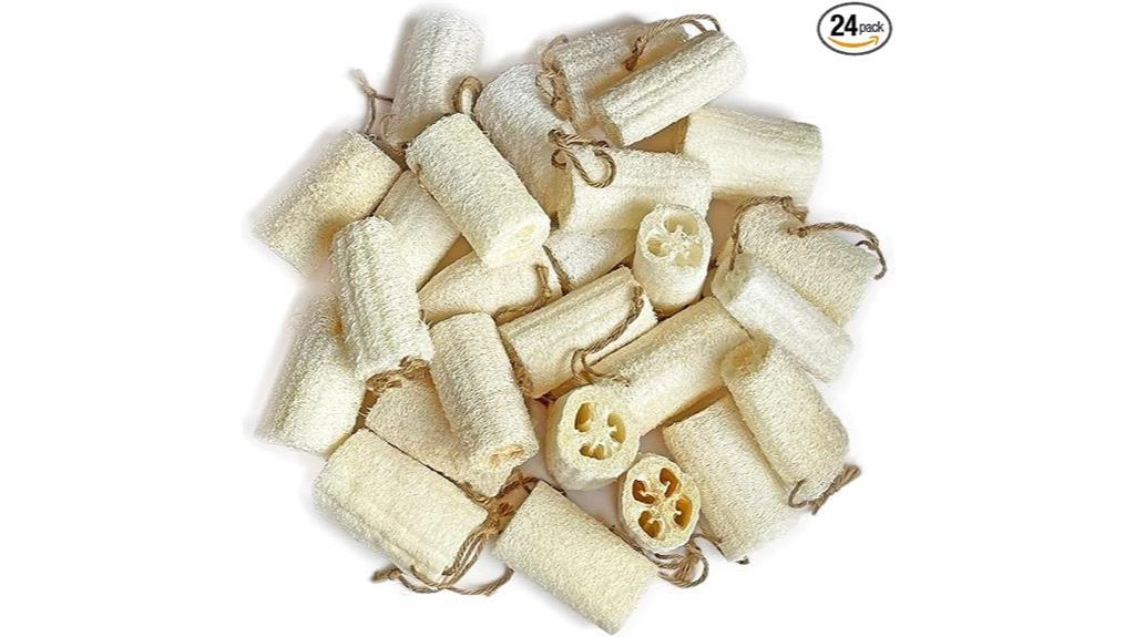 four pack loofah sponges