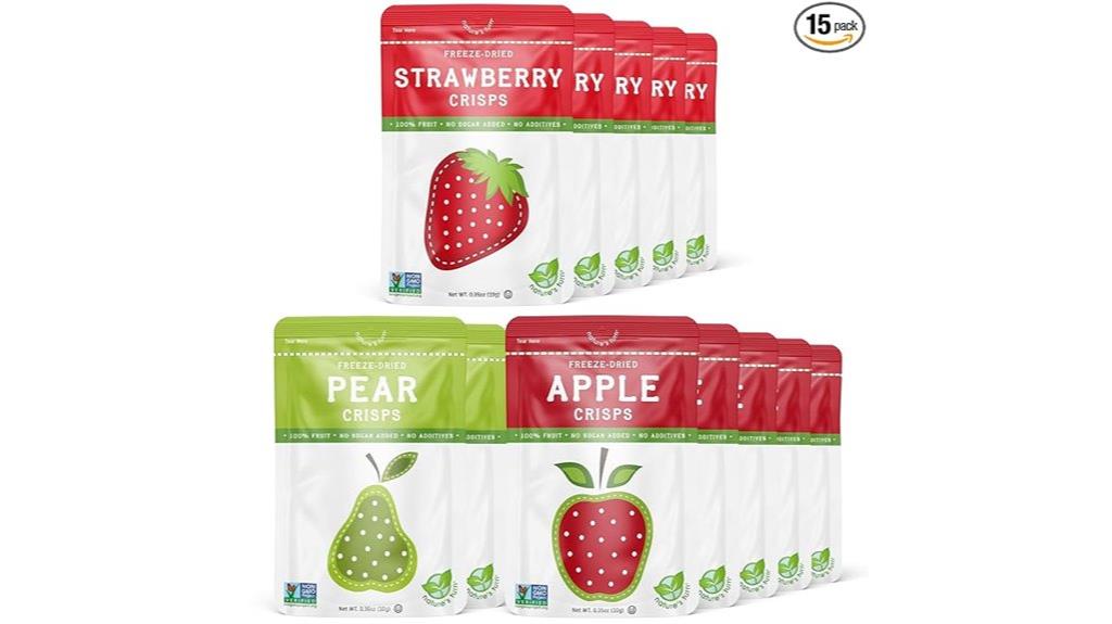 freeze dried fruit snack pack