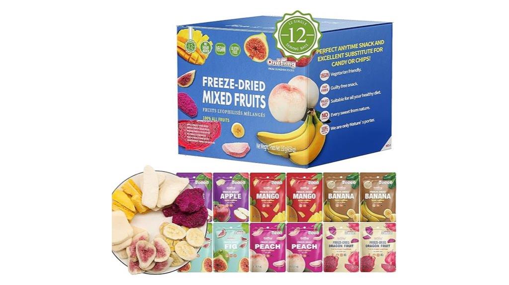 freeze dried mixed fruit