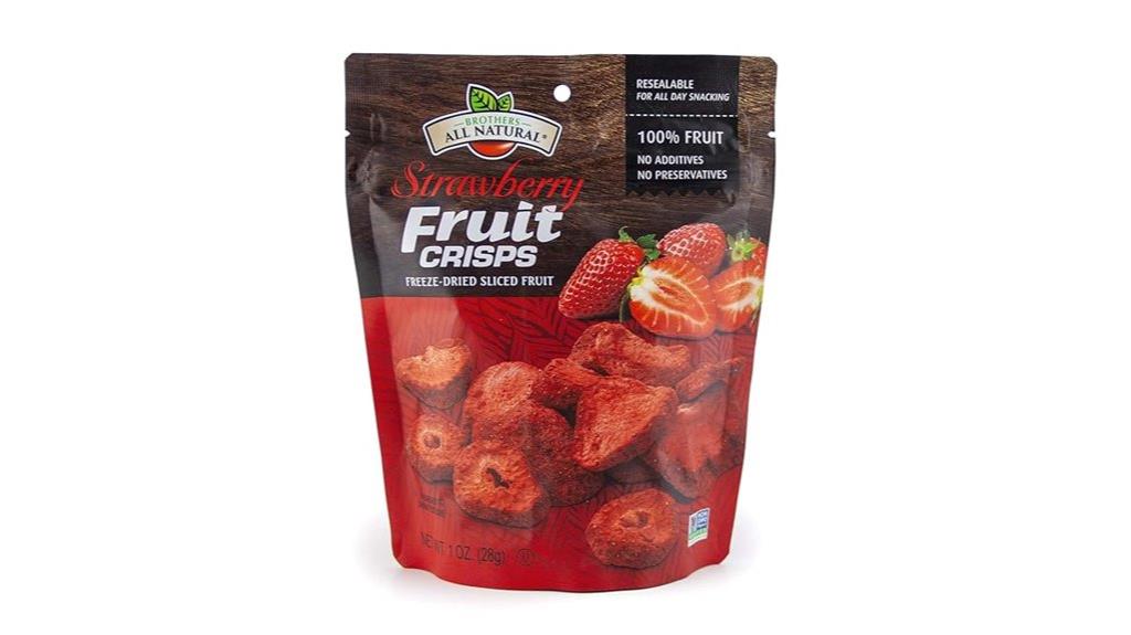 freeze dried strawberry crisps