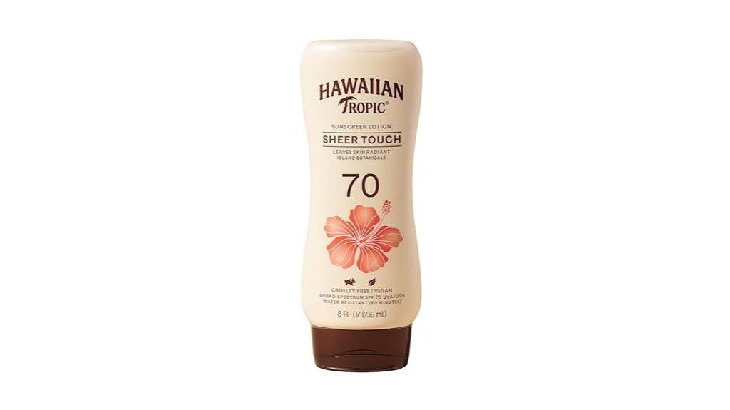 hawaiian tropic spf70 lotion