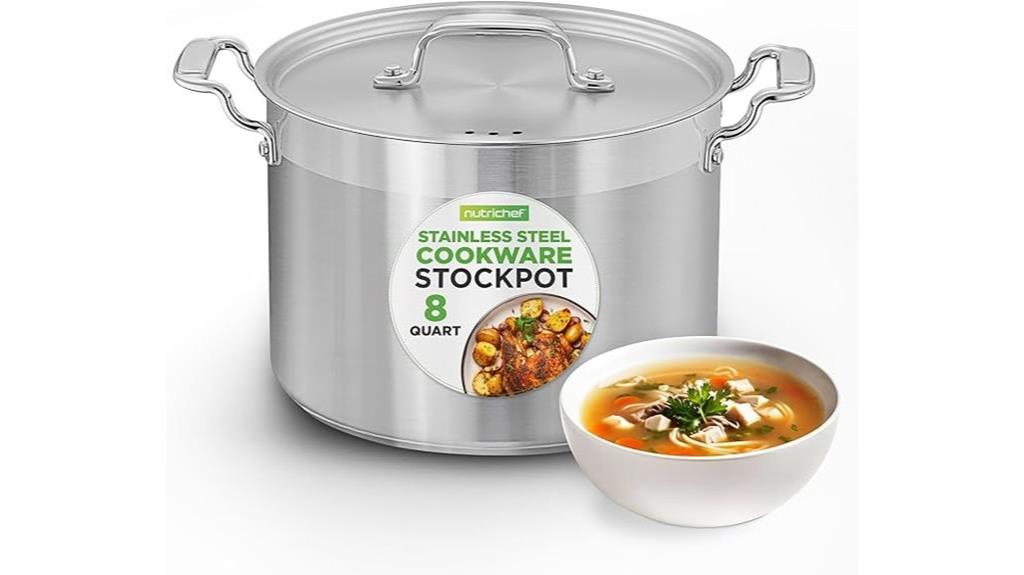 heavy duty 8 quart stockpot