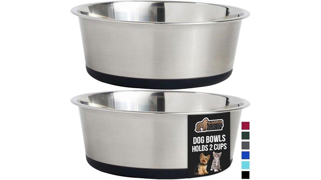 heavy duty metal dog bowls