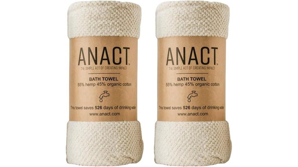 hemp spa towels set