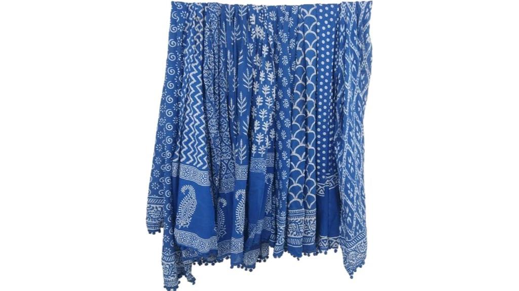 indigo blue scarves pack