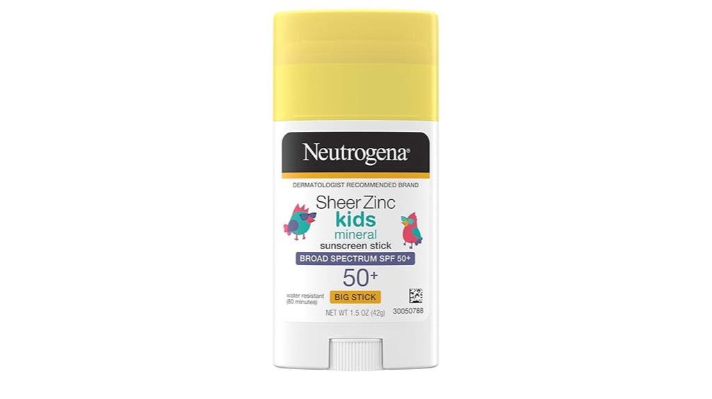 kid friendly zinc oxide sunscreen