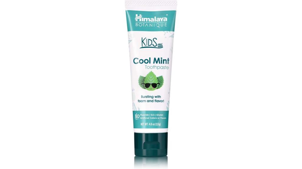 kids mint toothpaste