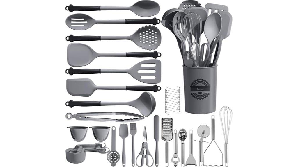 kitchen utensils with holder
