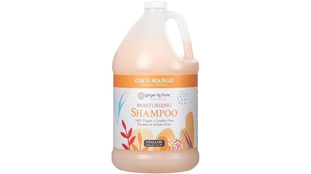 large bottle of botanical shampoo