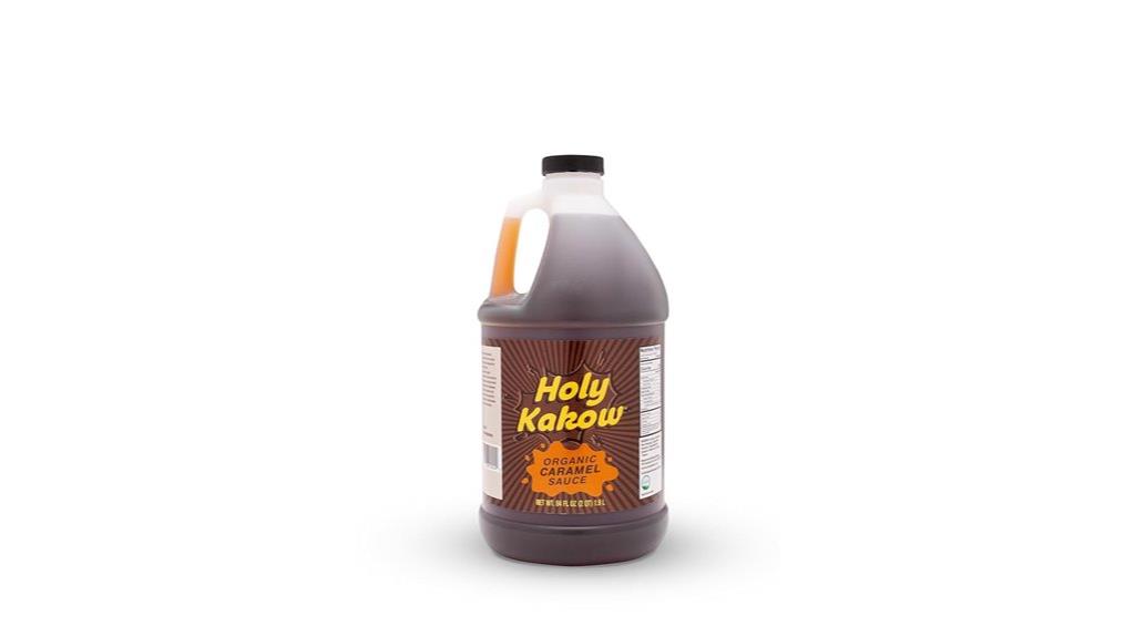 large organic caramel sauce