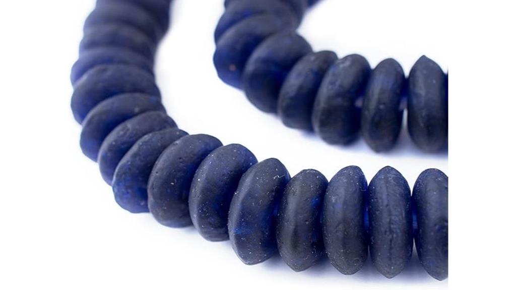 large recycled glass beads