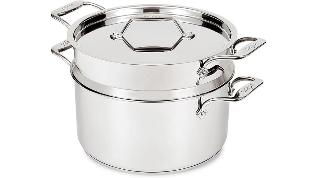 large stainless steel stockpot
