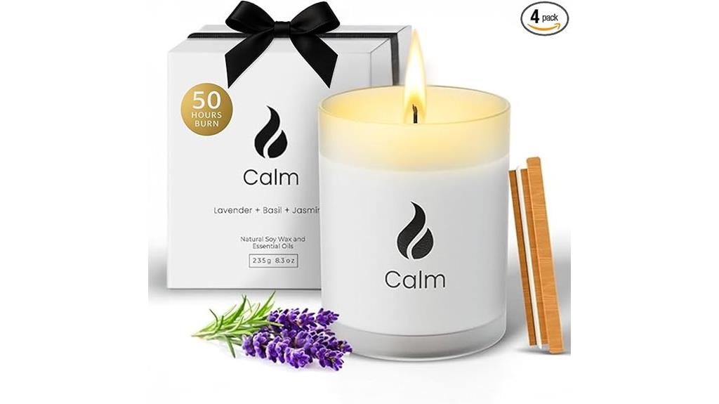lavender basil jasmine candles
