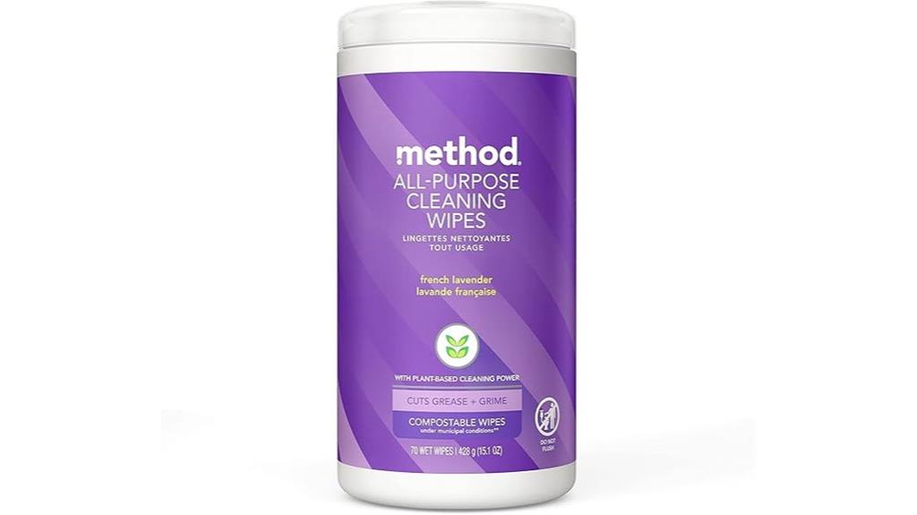 lavender scented cleaning wipes