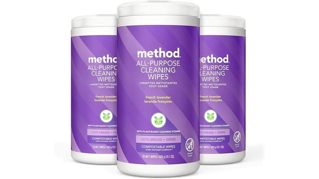 lavender scented cleaning wipes
