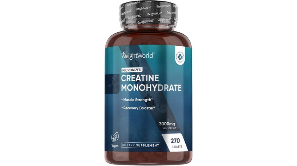 micronized creatine 3000mg tablets