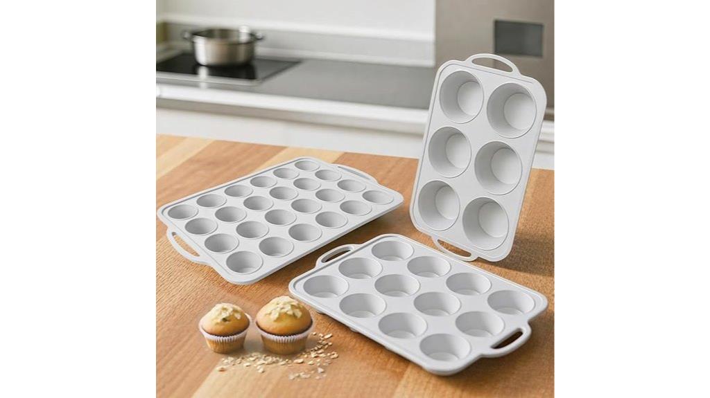 multi size silicone muffin set
