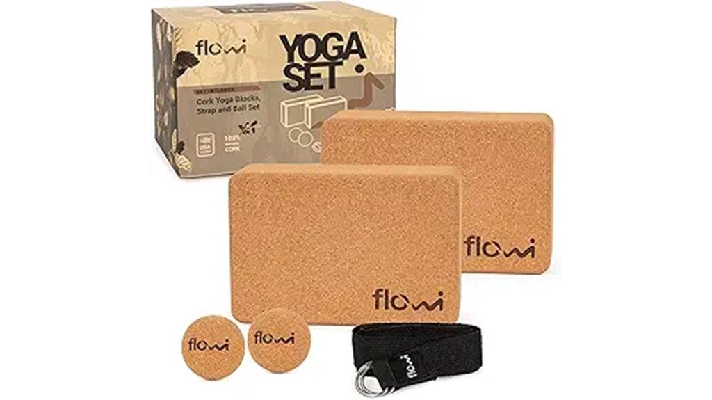 natural cork yoga blocks