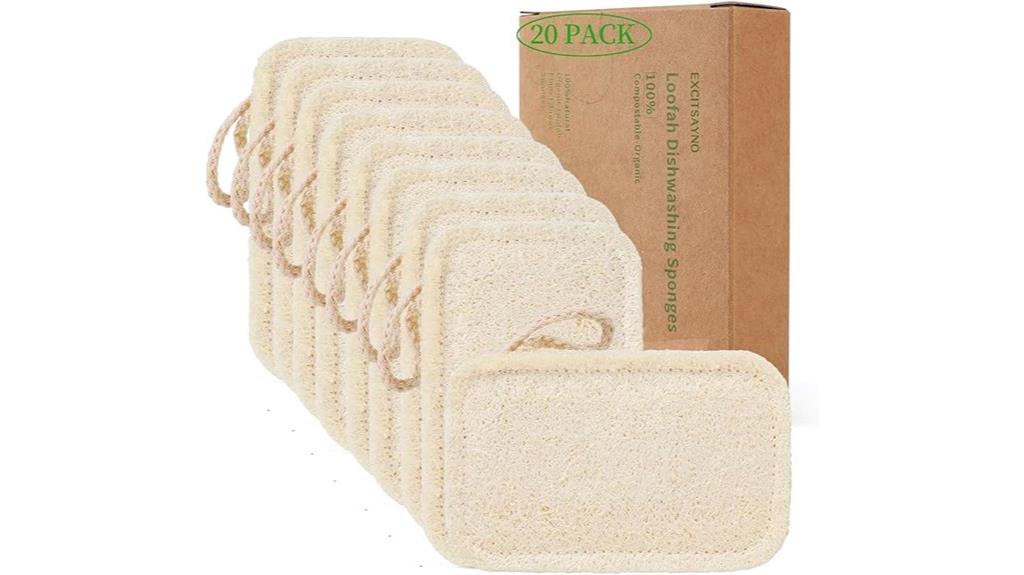 natural loofah kitchen sponges