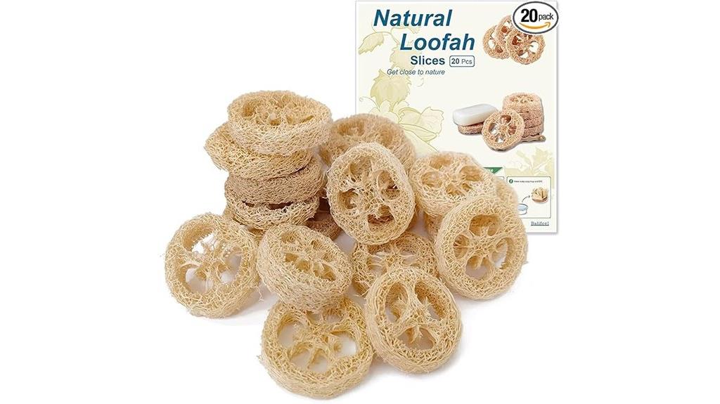 natural loofah slices pack
