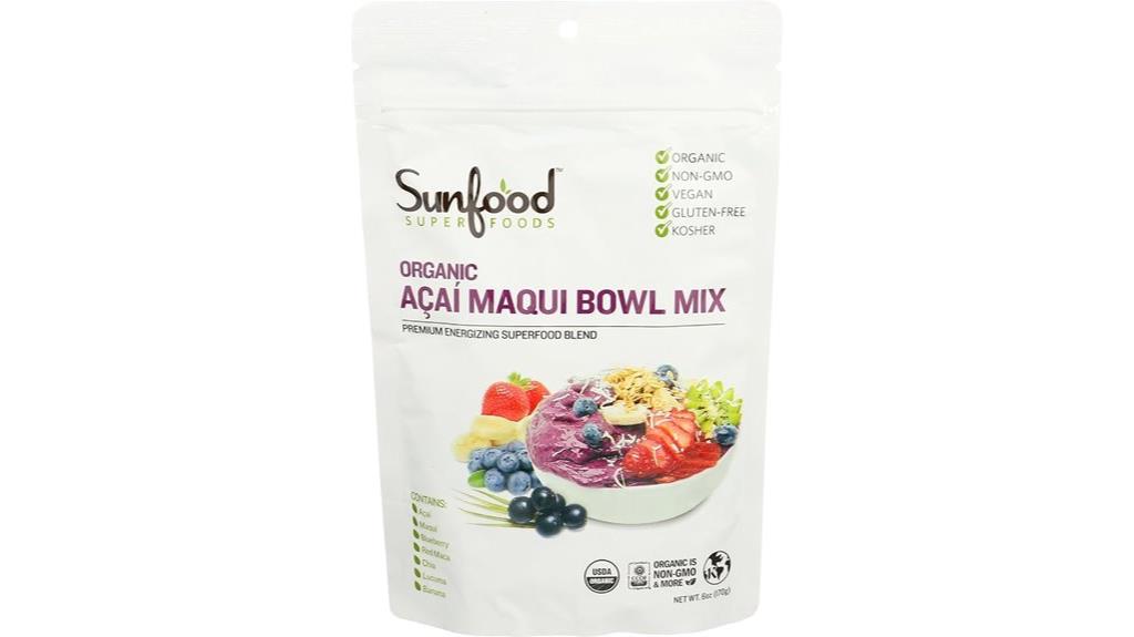 organic acai maqui mix