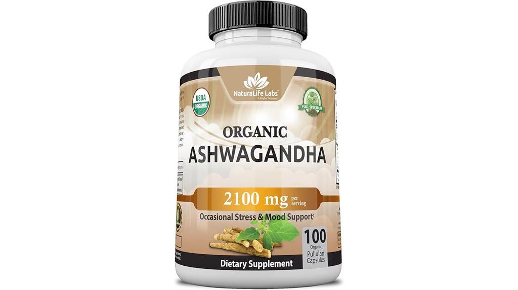 organic ashwagandha capsules 2100mg
