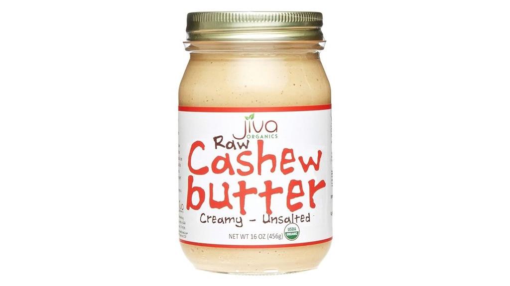 organic cashew butter jar