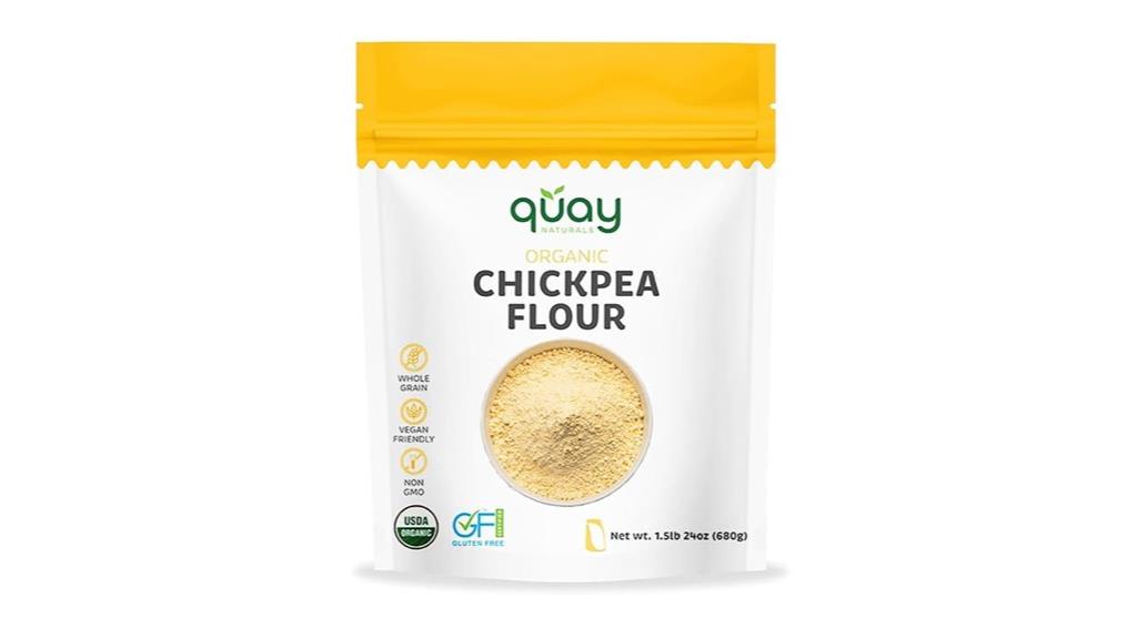 organic chickpea flour package