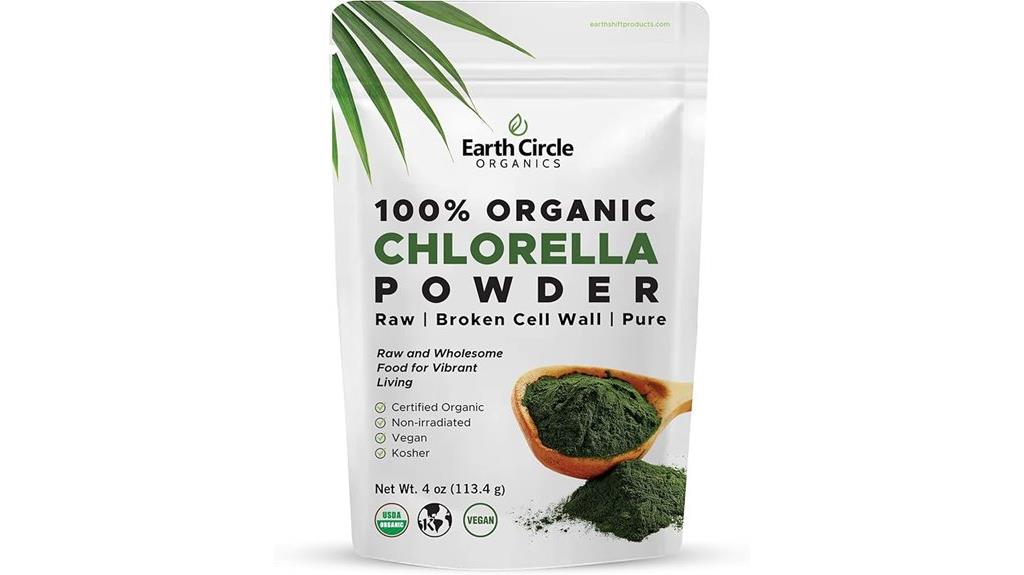 organic chlorella powder