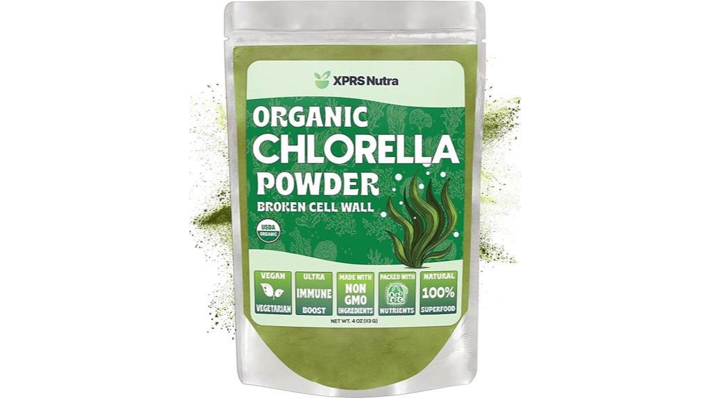 organic chlorella powder supplement