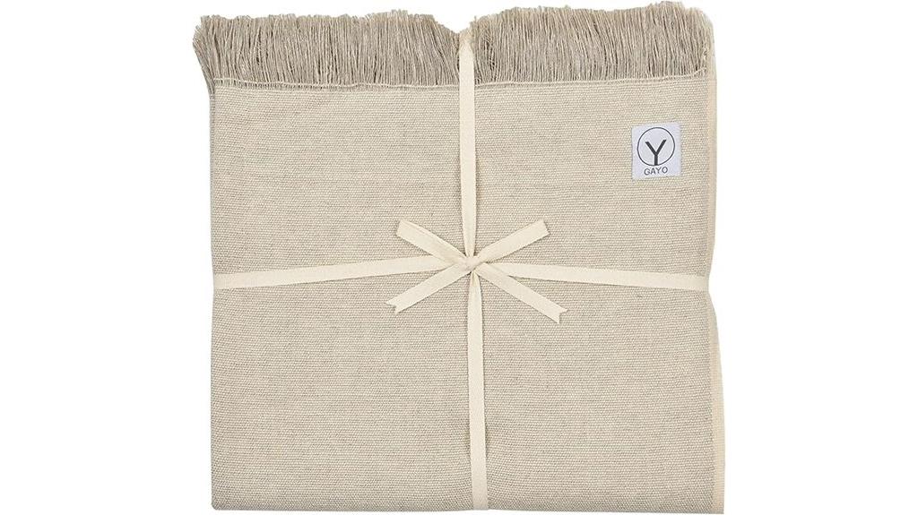 organic cotton yoga blanket
