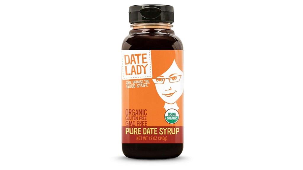 organic date syrup bottle