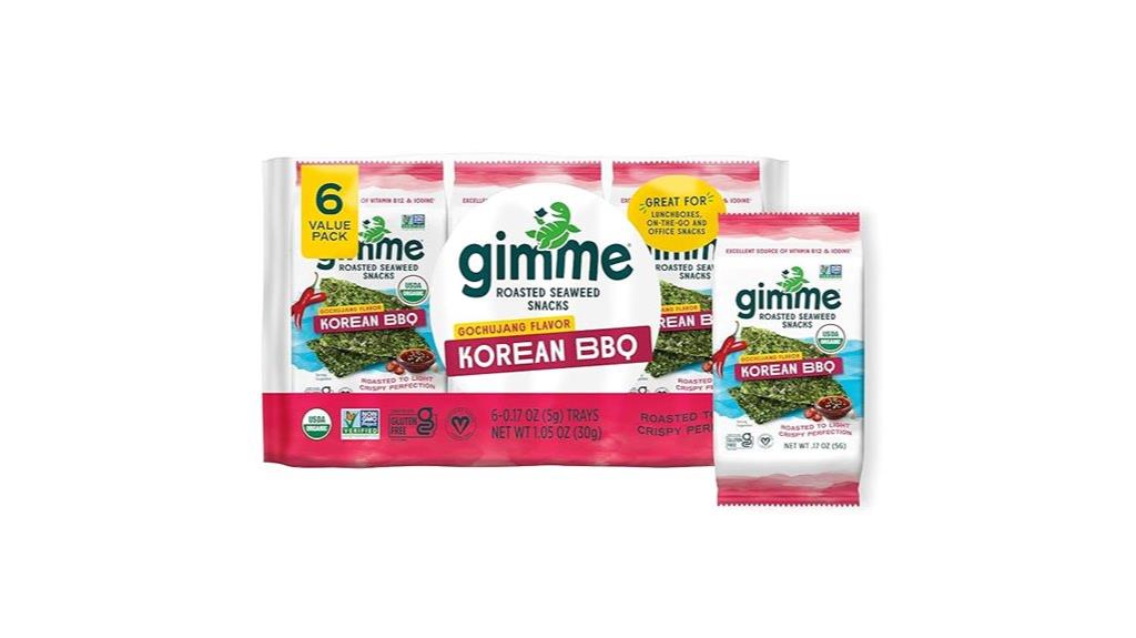organic roasted seaweed snacks