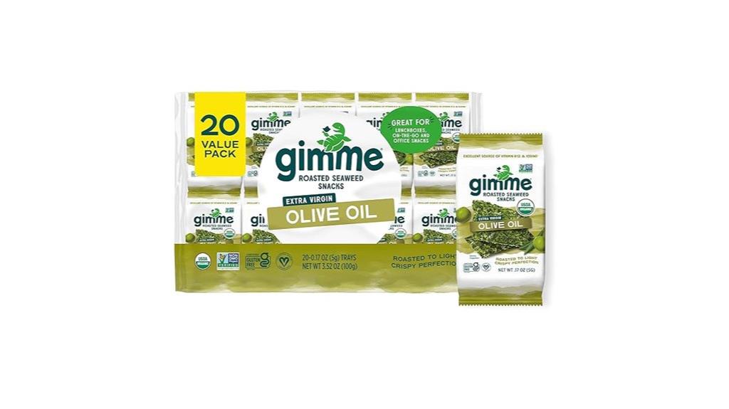 organic roasted seaweed snacks