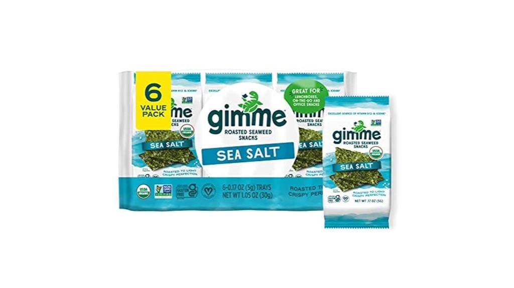 organic roasted seaweed snacks