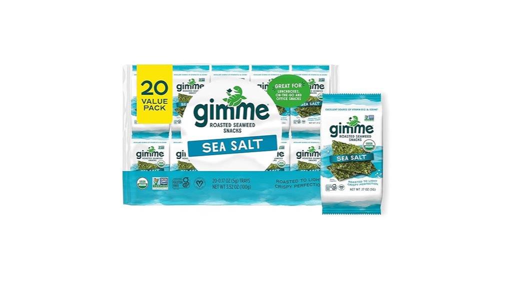 organic seaweed snack pack