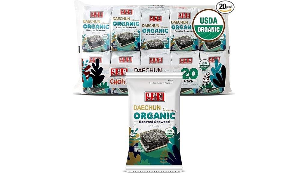 organic seaweed snack pack