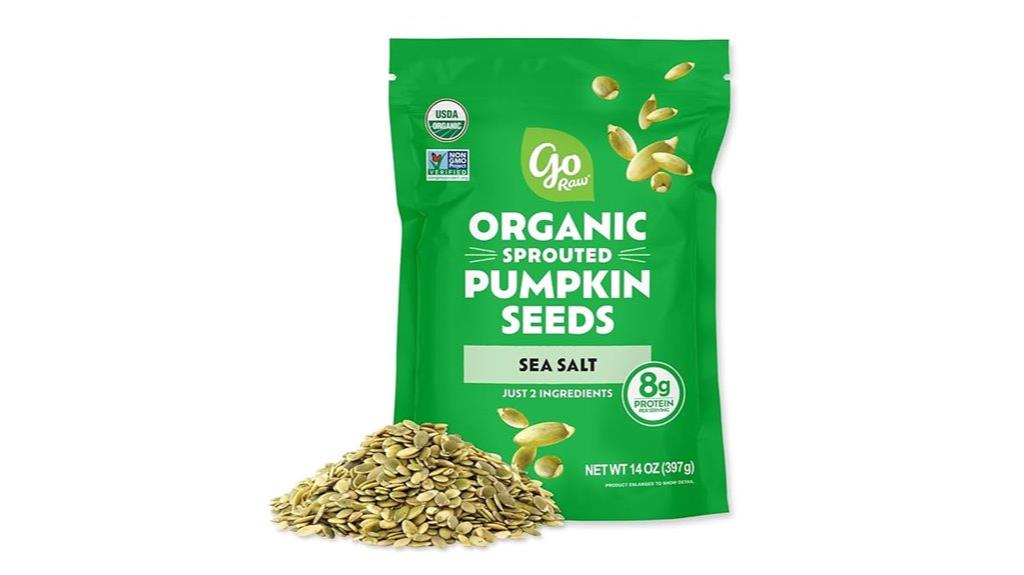 organic sprouted pumpkin seeds
