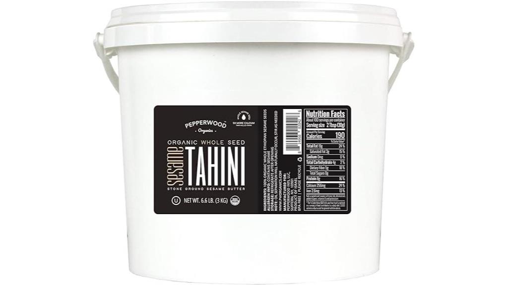 organic unsalted sesame tahini