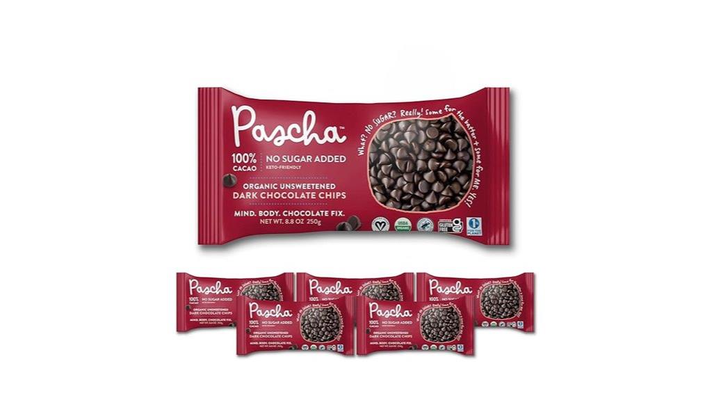 organic unsweetened dark chocolate