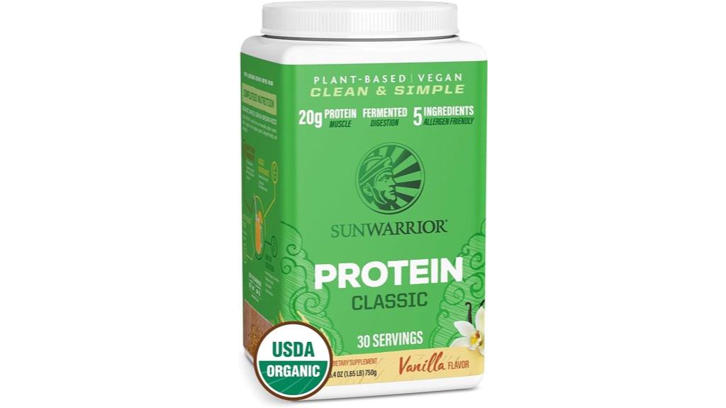 organic vanilla protein powder