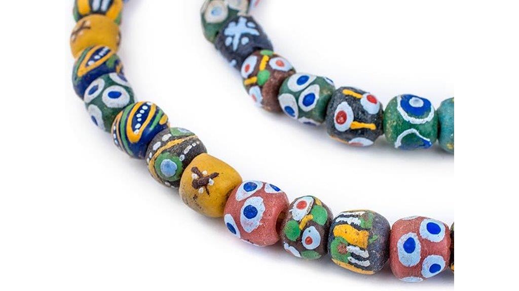 painted krobo bead chest